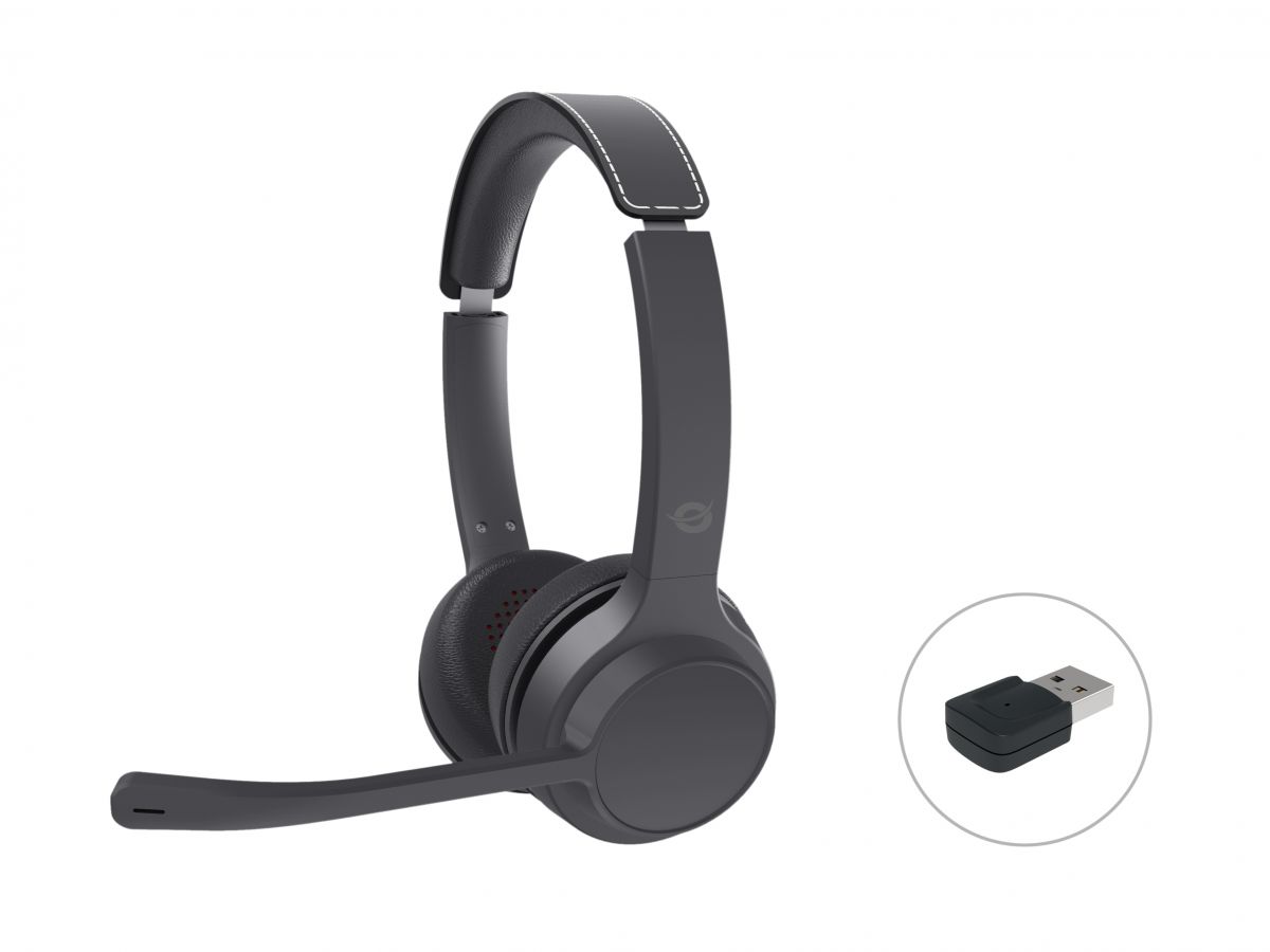 Trådløst stereo-headset med mikrofon, ANC og op til 40 timers afspilning - Bluetooth 5.3