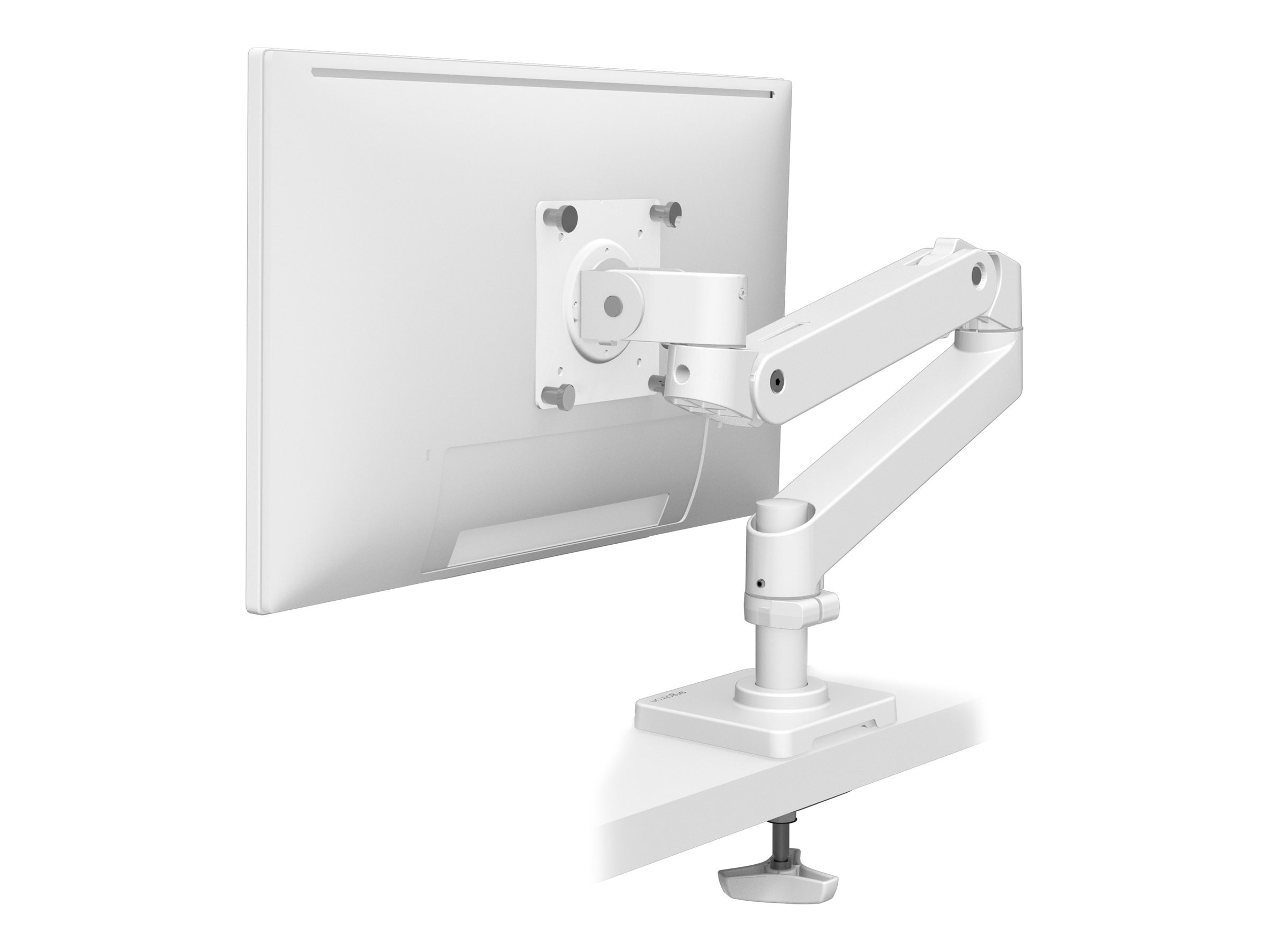 Ergotron LX Pro - Monteringssæt (monitorarm) - for LCD display - grommet montering - aluminium - hvid - skærmstørrelse: op til 34 - skrivebordsmonterbar
