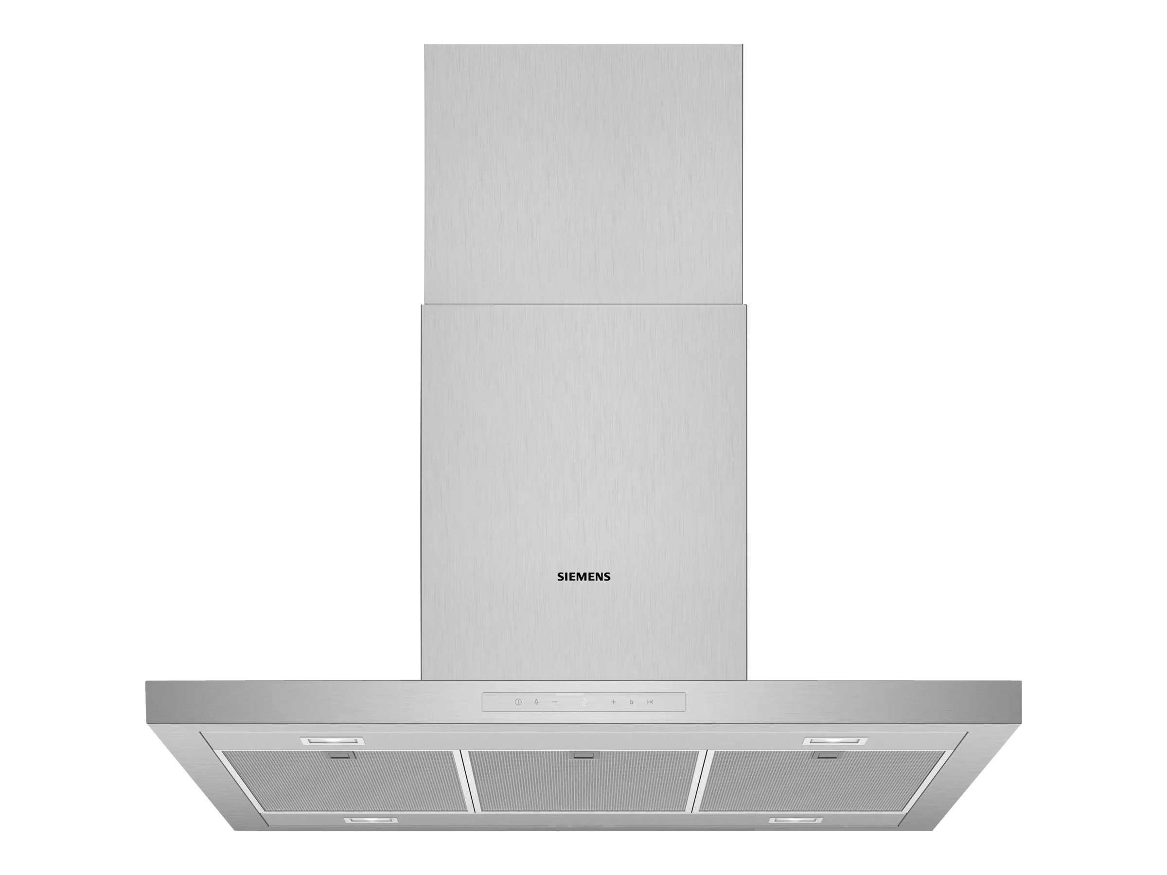 Siemens iQ500 LF97BCP50 - Hætte - frithængende - bredde: 89.8 cm - dybde: 60 cm - udtrækning og recirkulation (-) - med intern motor - rustfrit stål