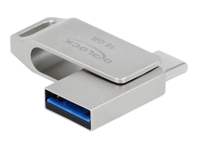DeLOCK 16GB USB 3.2 Gen 1 / USB-C USB stick Sølv