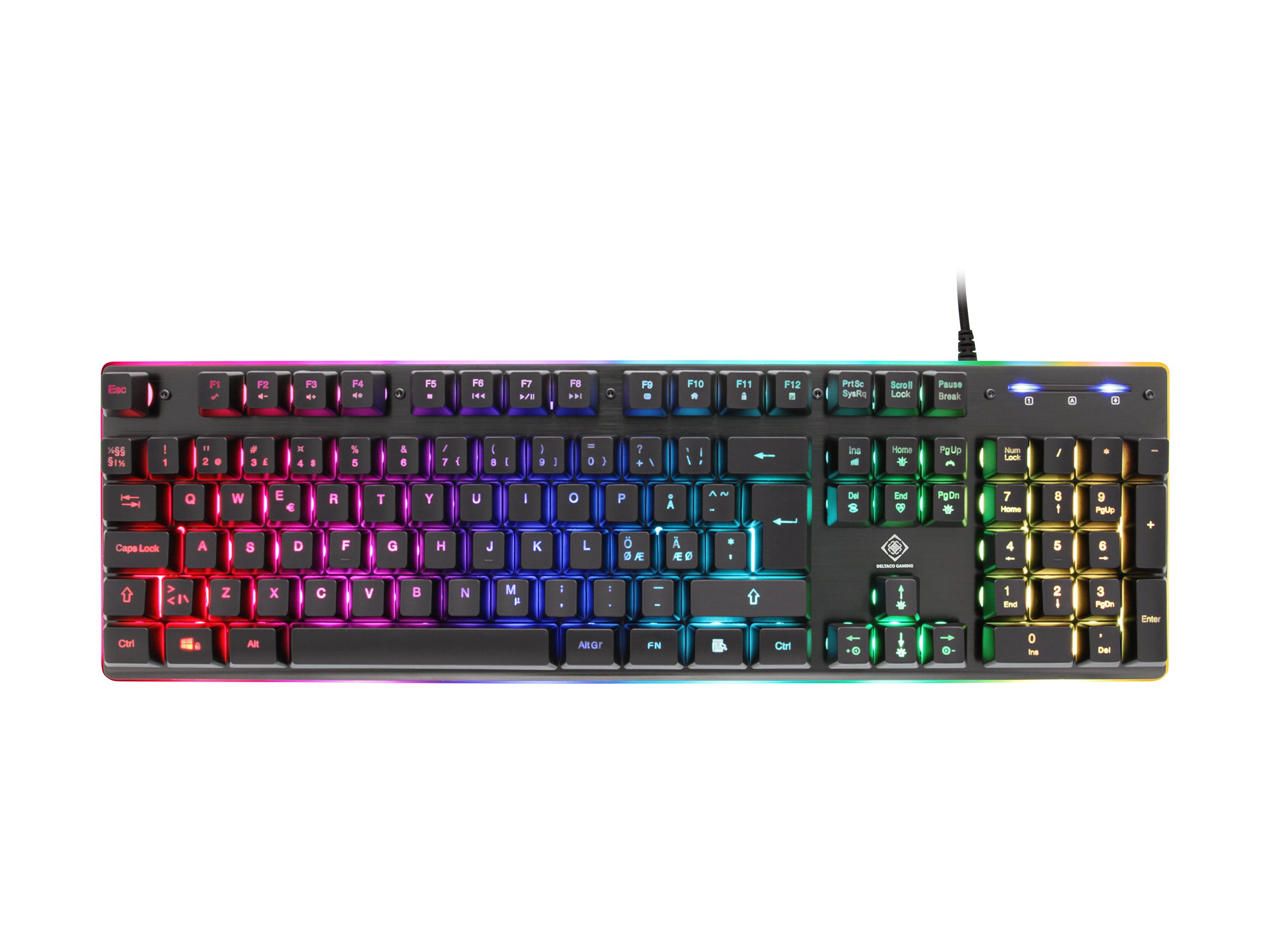 DELTACO GAMING GAM-021-RGB Tastatur Membran RGB Kablet