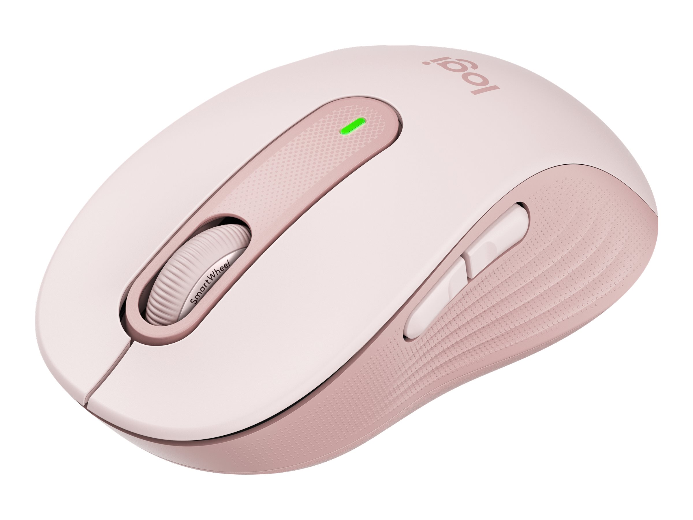Logitech Signature M650 - Mus - optisk - 5 knapper - trådløs - 2.4 GHz, Bluetooth - Logitech Logi Bolt USB-modtager - rose