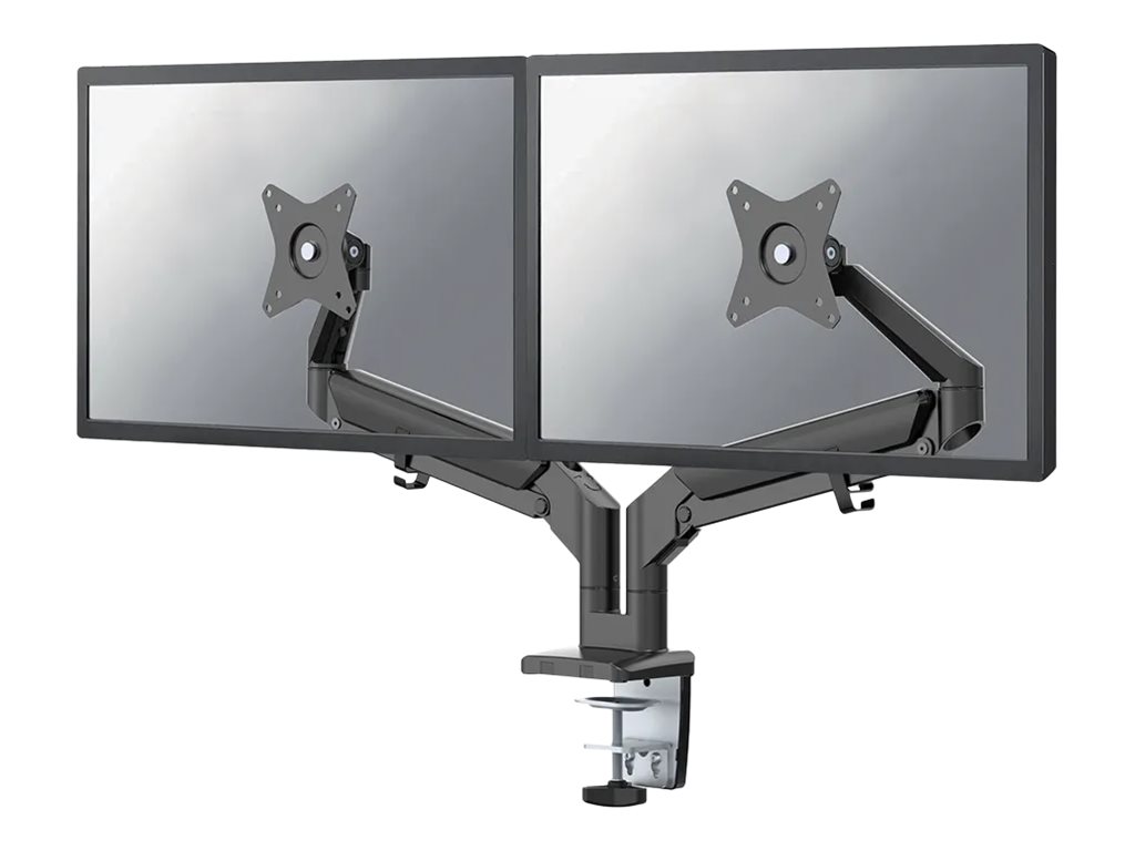 Neomounts DS70-810BL2 mounting kit - full-motion adjustable dual arm - for 2 LCD displays - black