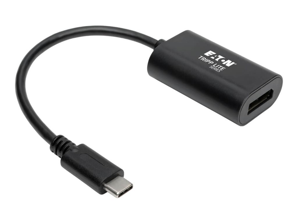 Eaton Tripp Lite Series USB C to DisplayPort Video Adapter Converter 4K x 2K @ 60Hz, Black, USB Type C to DP, USB-C, USB Type-C 6in