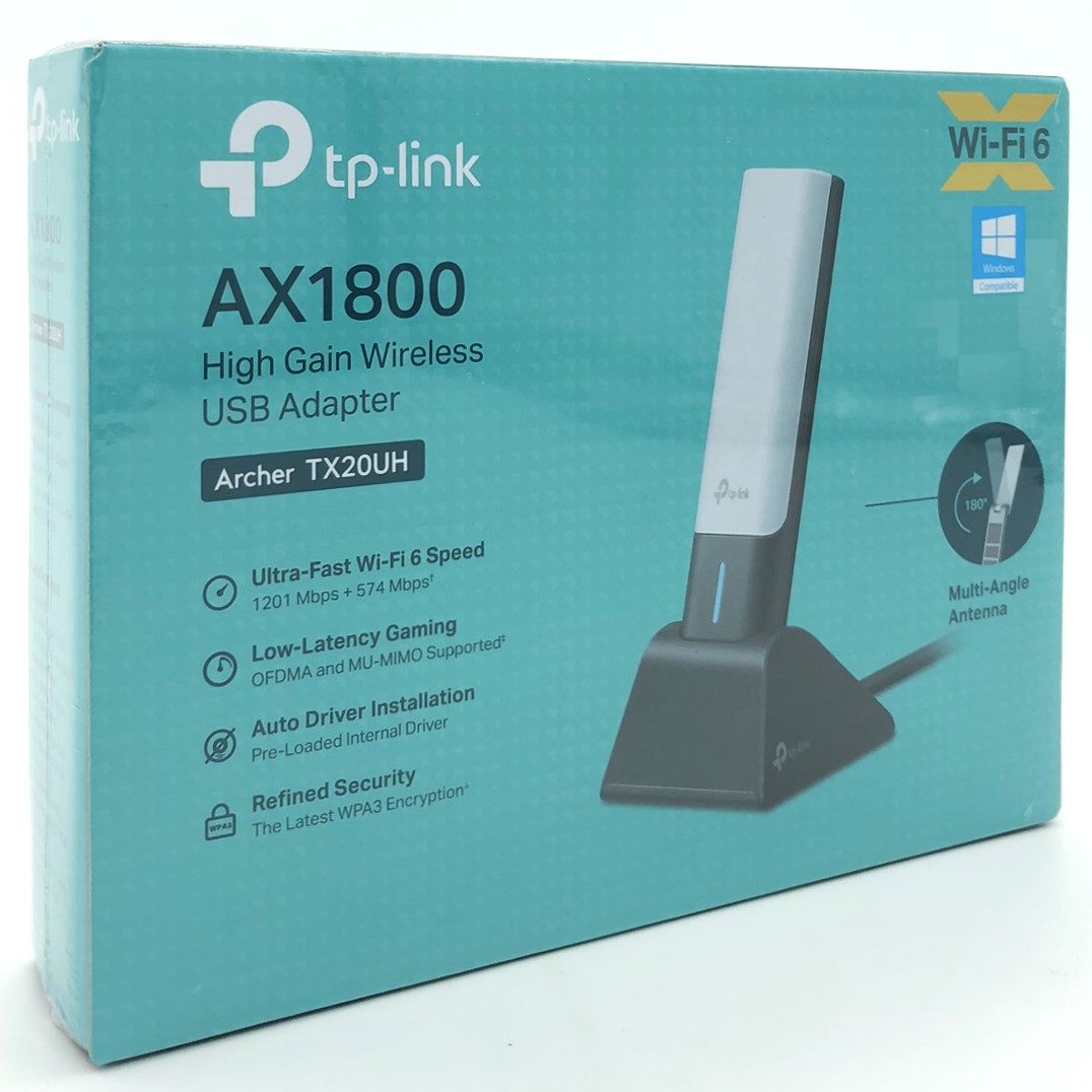 Tp-link Archer Tx20uh Ax1800 High Gain Dual Band Wifi 6 Usb-adapter