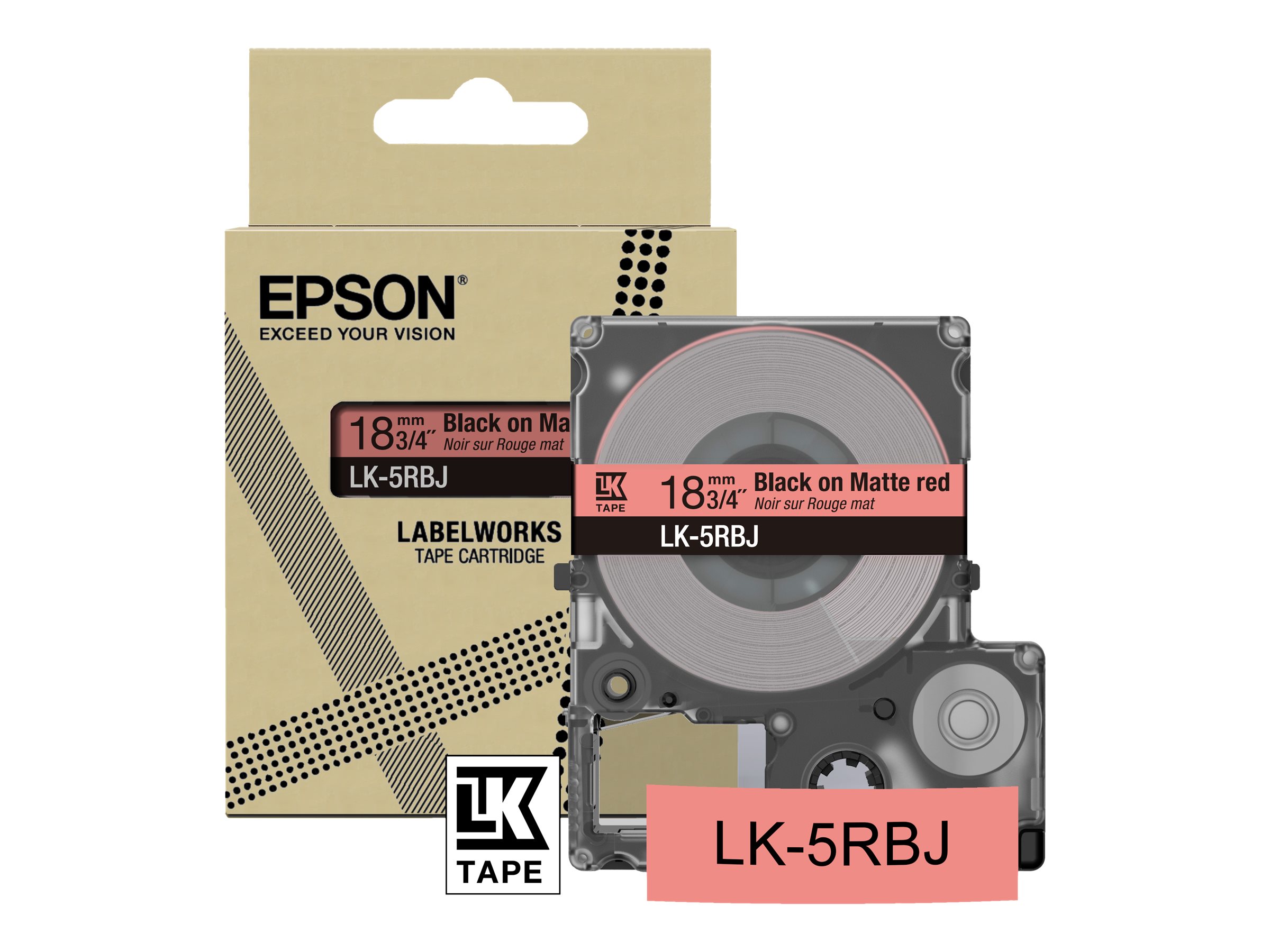 Epson LabelWorks LK-5RBJ Tapepatron (1,8 cm x 8 m) 1kassette(r)