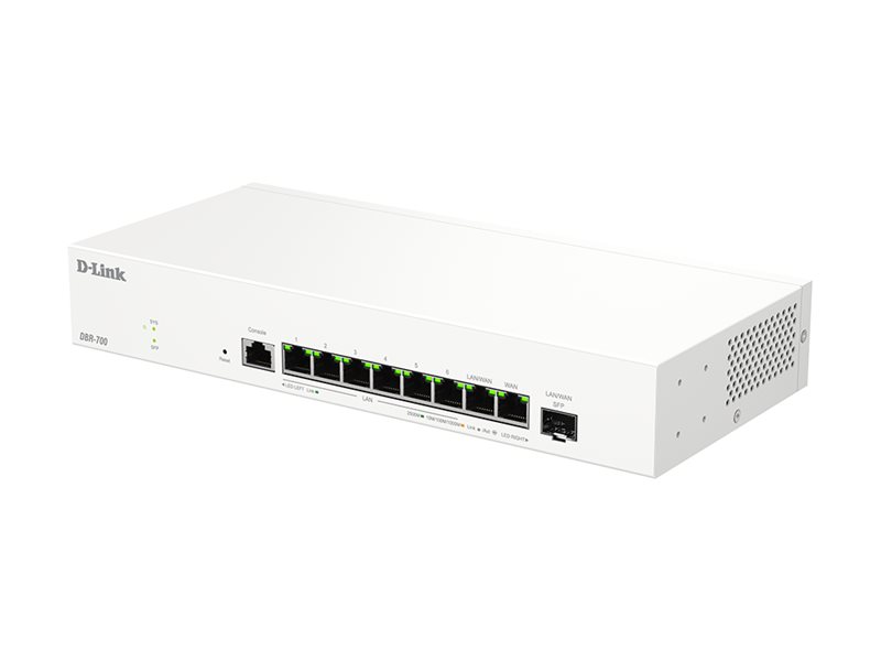 D-link Dbr-700 Kabelforbundet Router 2.5 Gigabit Ethernet Hvid