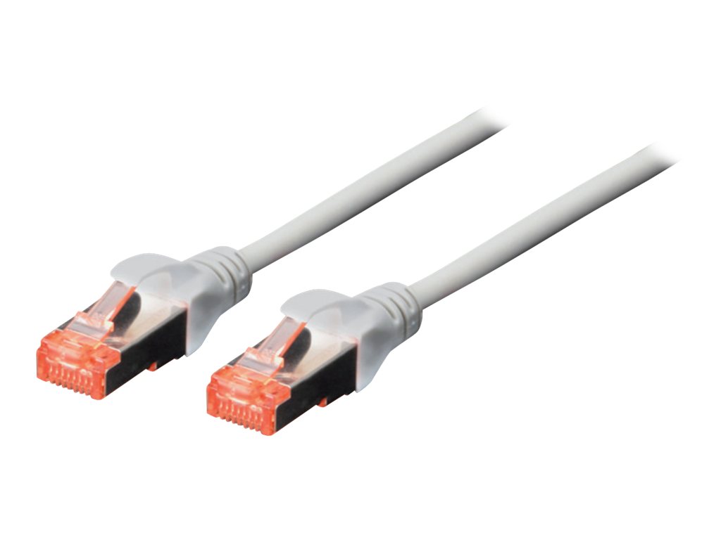 DIGITUS Professional CAT 6 Kabel med afskærmning med folie og kobberfletning (SFTP 20m Patchkabel Grey