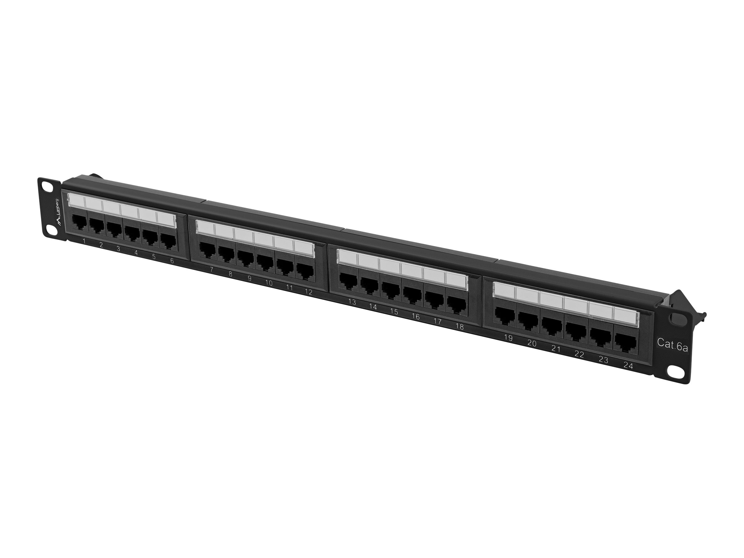 Lanberg PPUA-1024-B patchpanel - 24 porte, 1U, sort