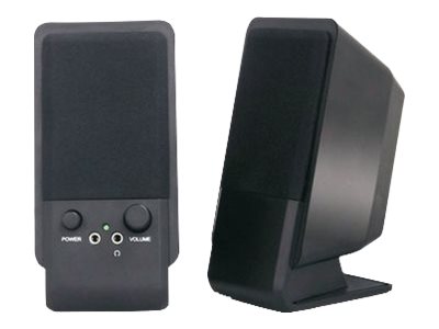 MediaRange kompakte skrivebordshøjttalere - Sort - Sort