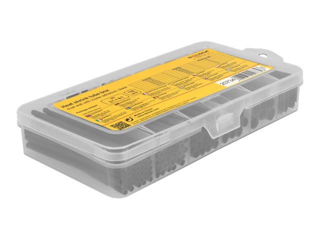 Delock - Varmekrymp-rørsæt - sort