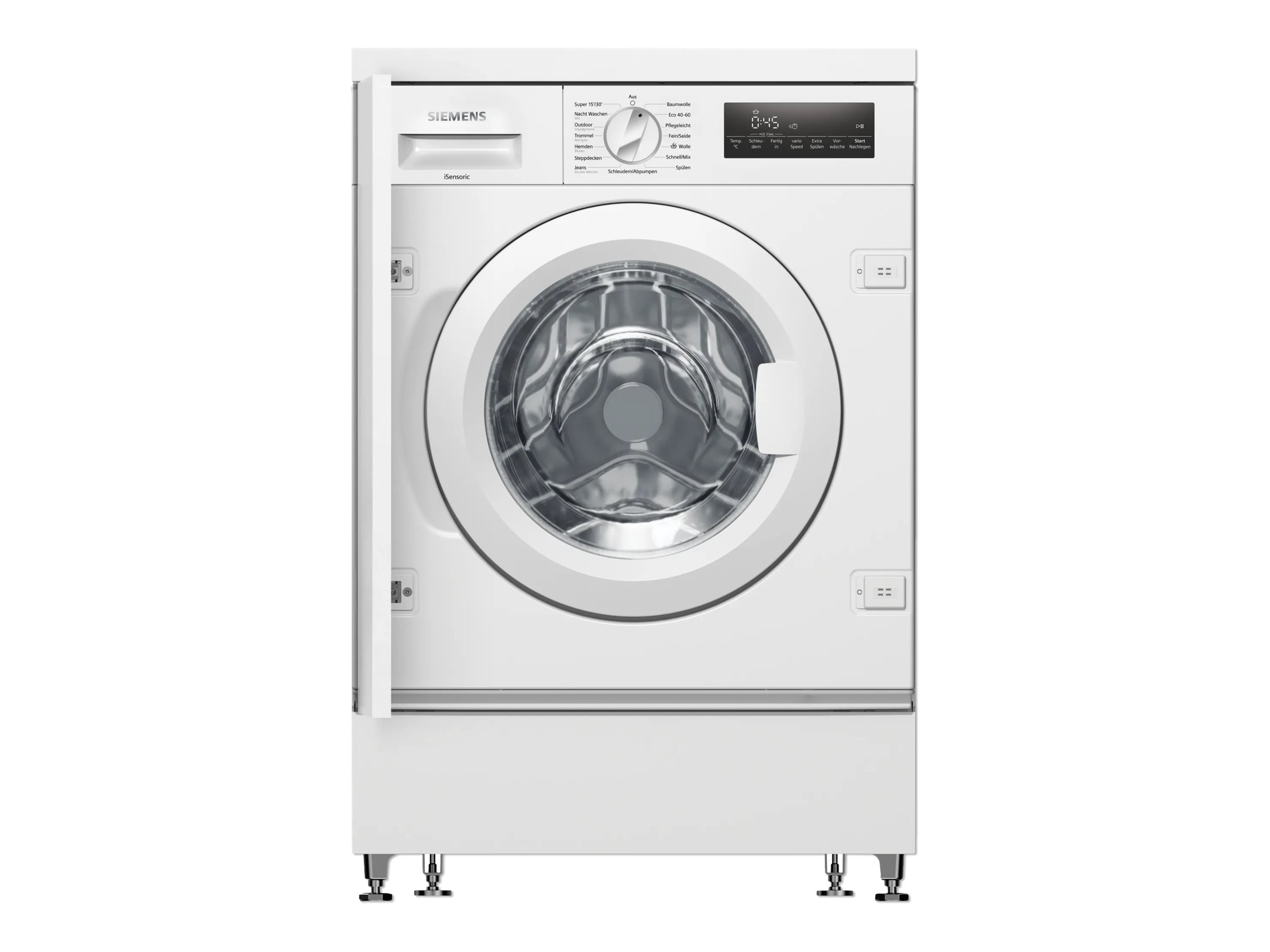 Siemens iQ700 WI14W443 - Vaskemaskine - indbygget - bredde: 59.6 cm - dybde: 57.4 cm - højde: 81.8 cm - frontbetjening - 55 liter - 8 kg - 1400 rpm - hvid