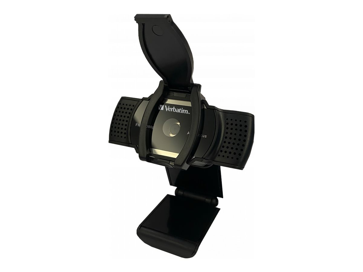 Verbatim AWC-01 - Webcam - farve - 2560 x 1440 - 2K, 1080p - audio - USB 2.0