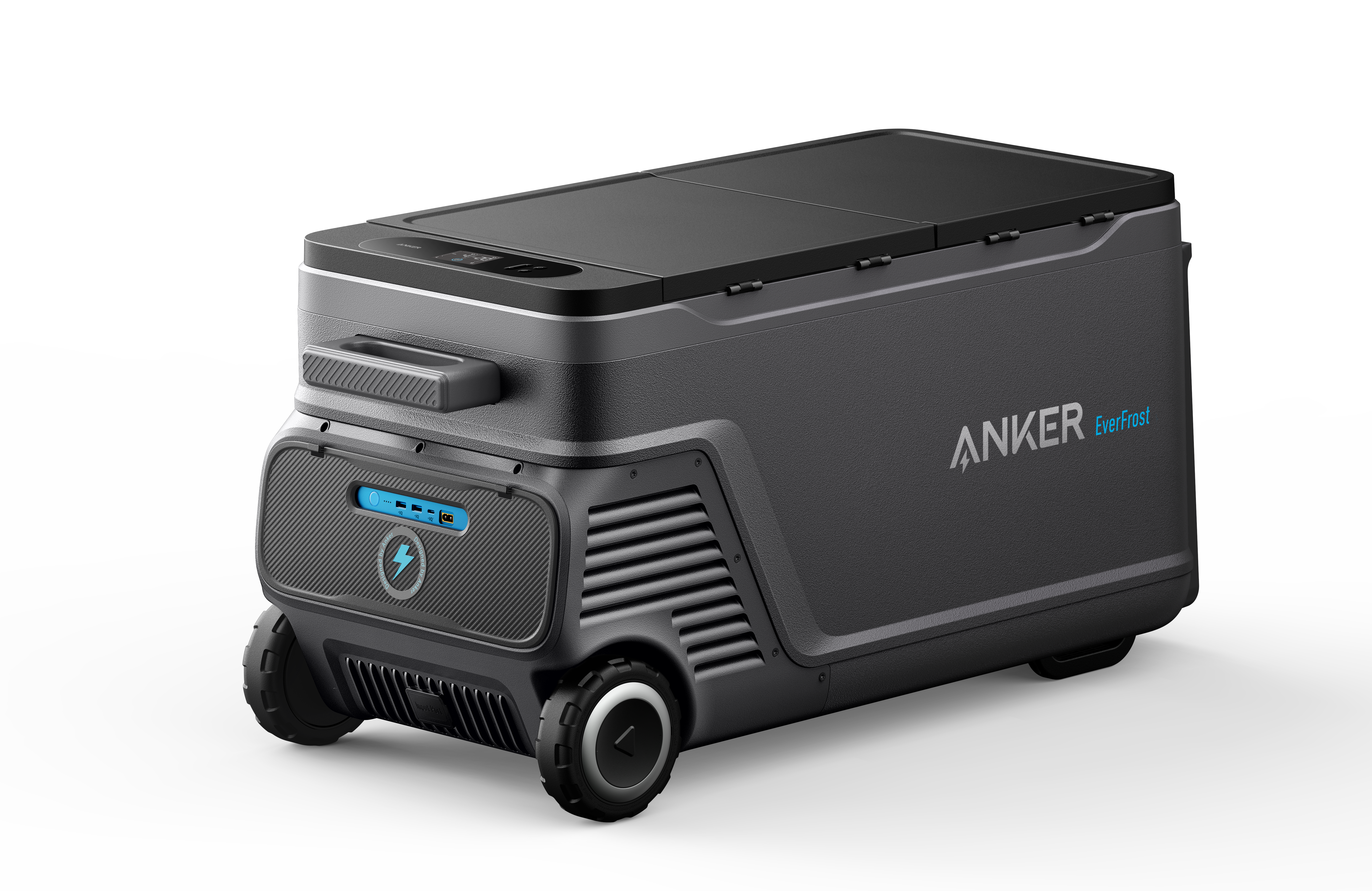 Anker EverFrost Powered Cooler 50 - Transportabelt køleskab/fryser - bærbar - transportabel - udendørs - bredde: 96.24 cm - dybde: 48.77 cm - højde: 43.14 cm - 53 liter - Klasse F