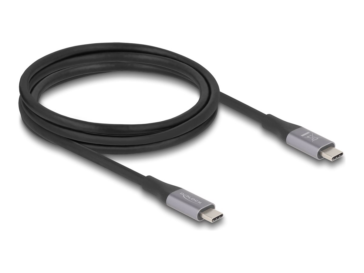 Delock USB Type-C kabel 2m Sort Grå