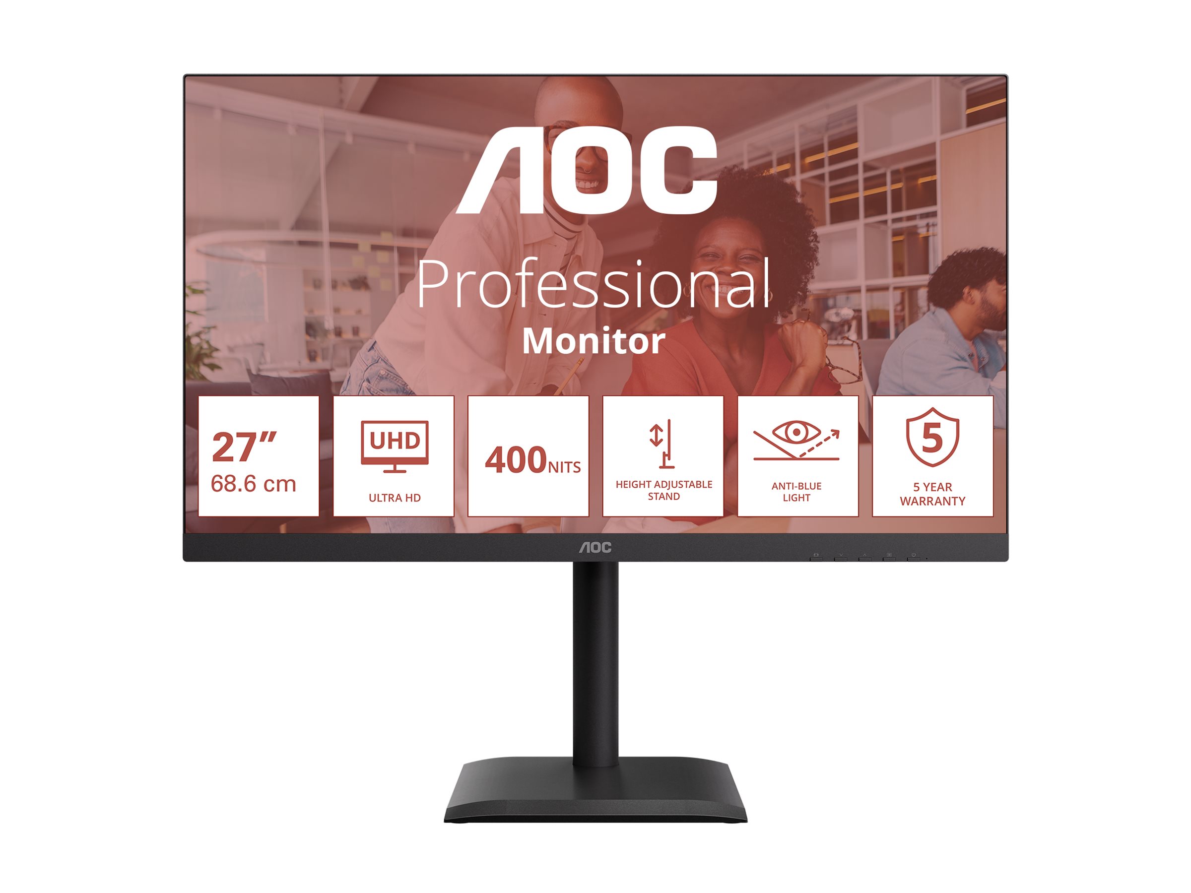 AOC U27E4CV 27" IPS 3840 x 2160 (4K) HDMI DisplayPort 60Hz