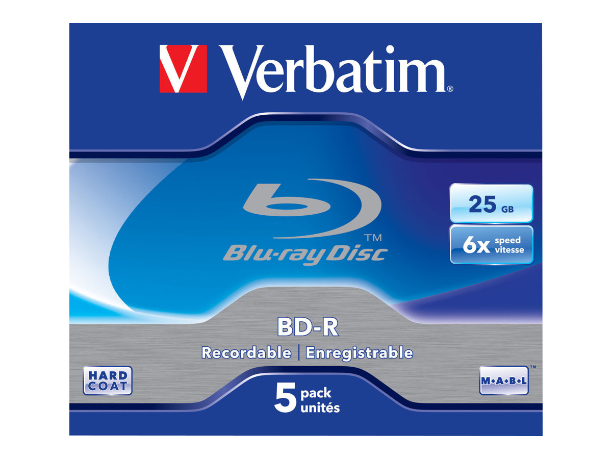 Verbatim - 5 x BD-R - 25 GB 6x - cd-boks
