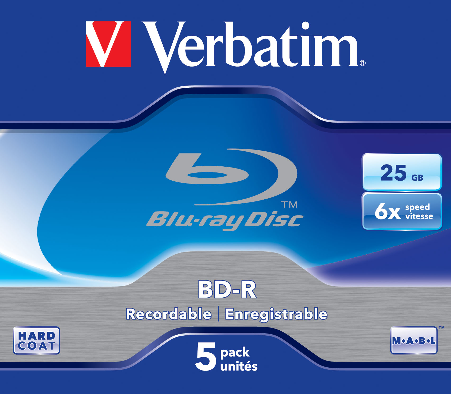 Verbatim - 5 x BD-R - 25 GB 6x - cd-boks