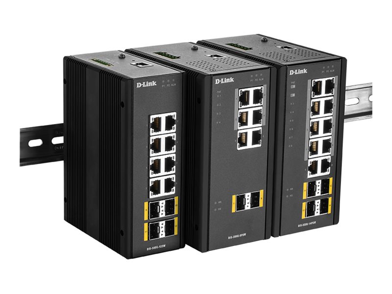 D-link Dis‑300g‑12sw Administreret L2 Gigabit Ethernet (10/100/1000) Sort