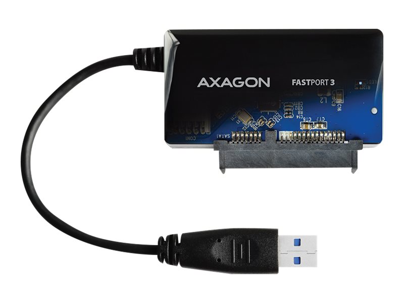 Axagon ADSA-FP3, USB Type-A, SATA, Hanstik, Sort, PC / Notebook / Tablet, Kina
