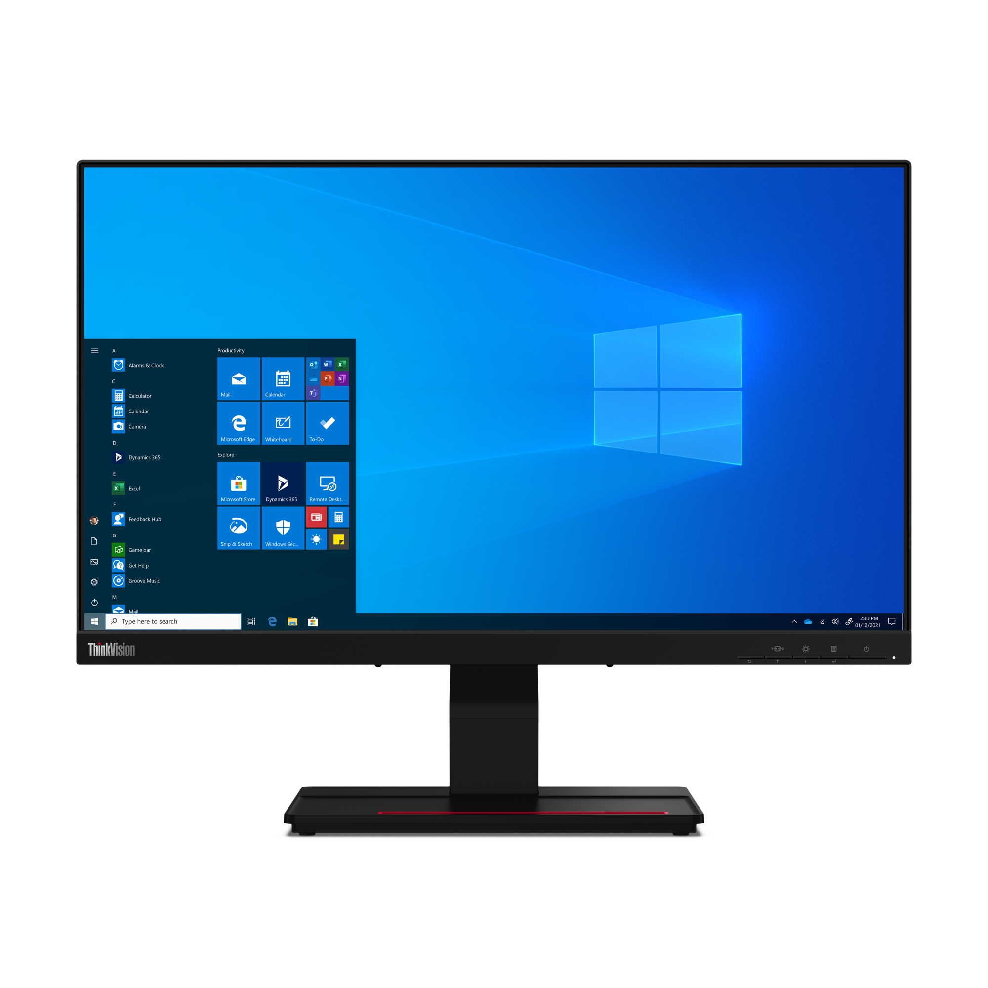 Lenovo ThinkVision T24t-20 - LED-skærm - 24 (23.8 til at se) - touchscreen - 1920 x 1080 Full HD (1080p) @ 60 Hz - IPS - 300 cd/m² - 1000:1 - 4 ms - HDMI, DisplayPort, USB-C - ravnsort