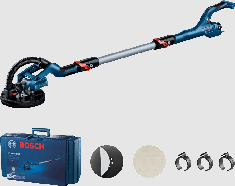 Bosch 500 Series GTR 550, Gipsslibemaskine, Sort, Blå, Hvid, 340 rpm, 910 rpm, 21,5 cm, 95 dB