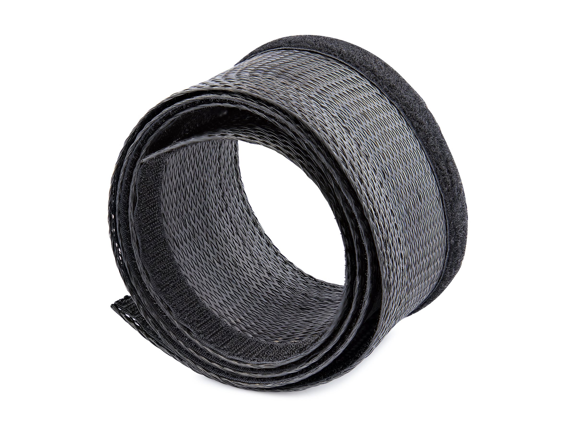 StarTech.com 10ft (3m) Cable Management Sleeve, Trimmable Heavy Duty Cable Wrap, 1.2" (3cm) Dia Polyester Mesh Computer Cable