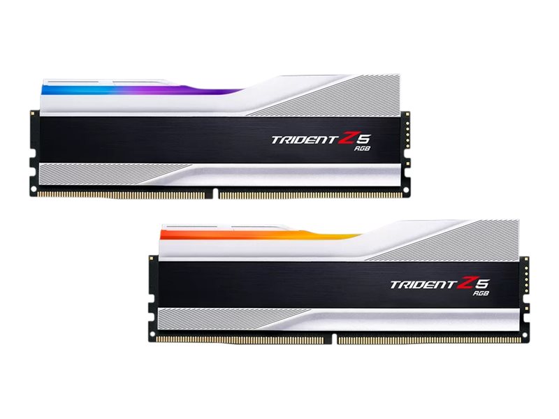 G.Skill Trident Z5 RGB DDR5-8000 - 32GB - CL38 - Dual Channel (2 pcs) - Intel XMP - Sølv med RGB