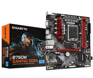 GIGABYTE B760M GAMING DDR4 Bundkort - Intel B760 - Intel LGA1700 socket - DDR4 RAM - Micro-ATX