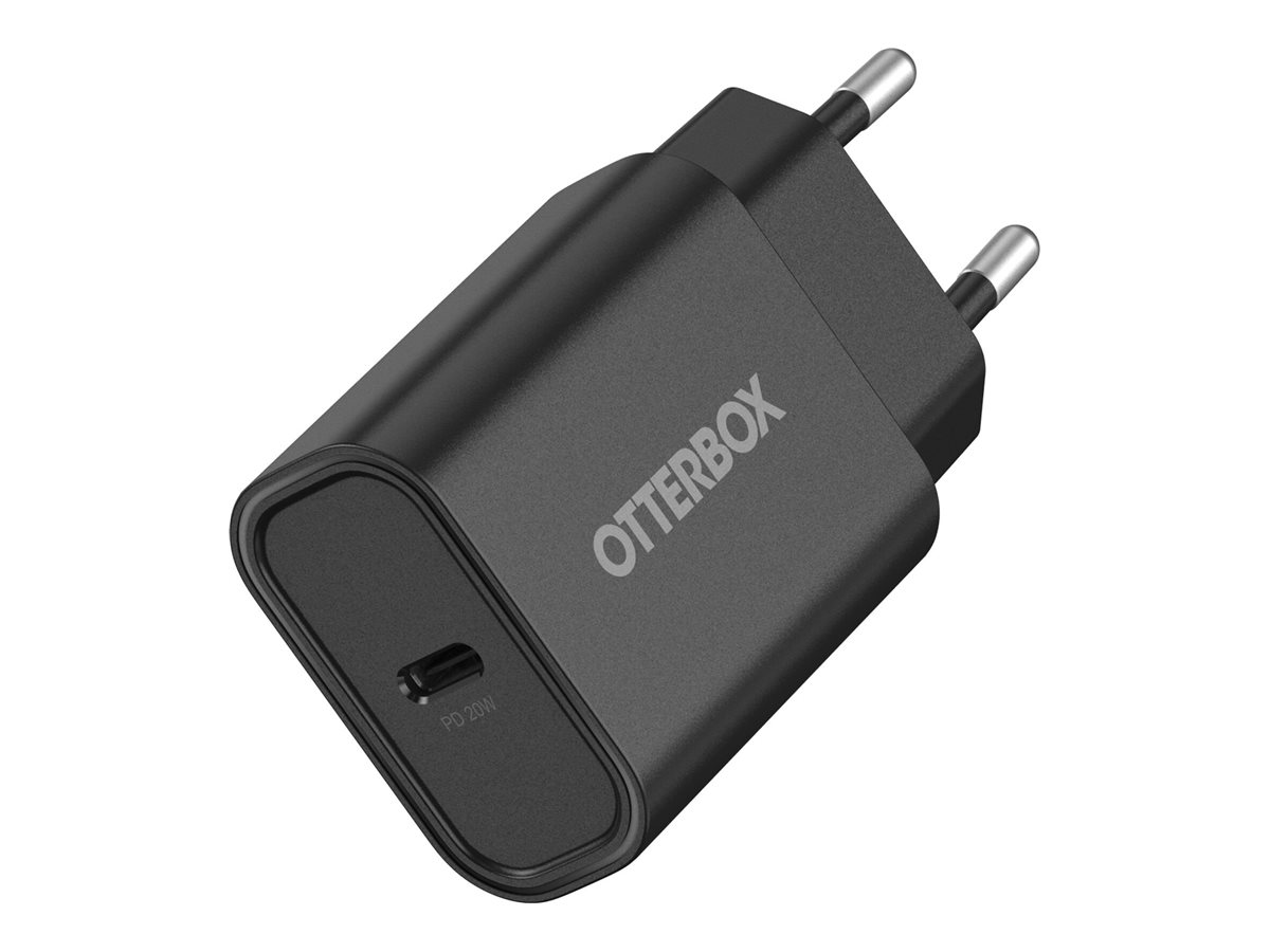 OtterBox Standard EU Wall Charger 20W - 1X USB-C 20W USB-PD Black