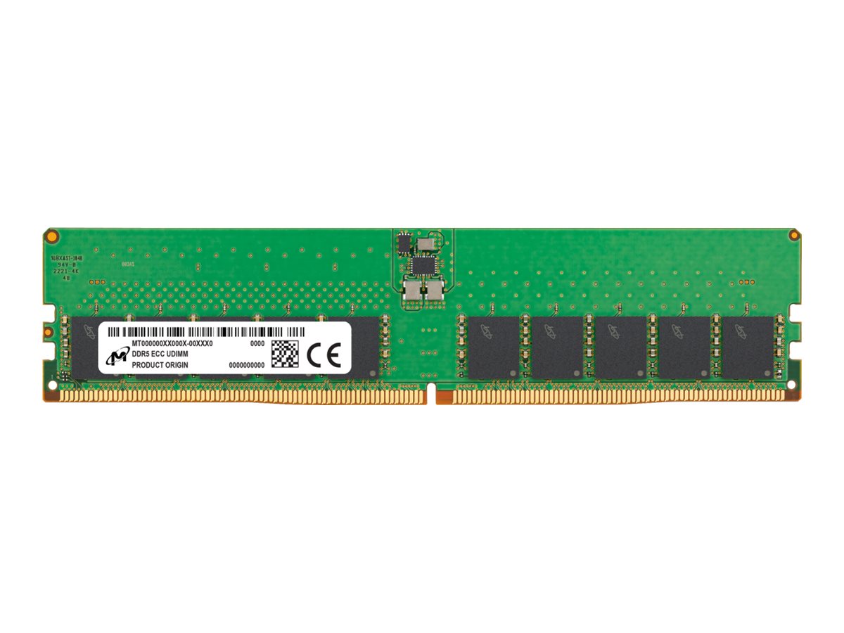 Micron DDR5 SDRAM 32GB 5600MHz CL46 ECC DIMM 288-PIN