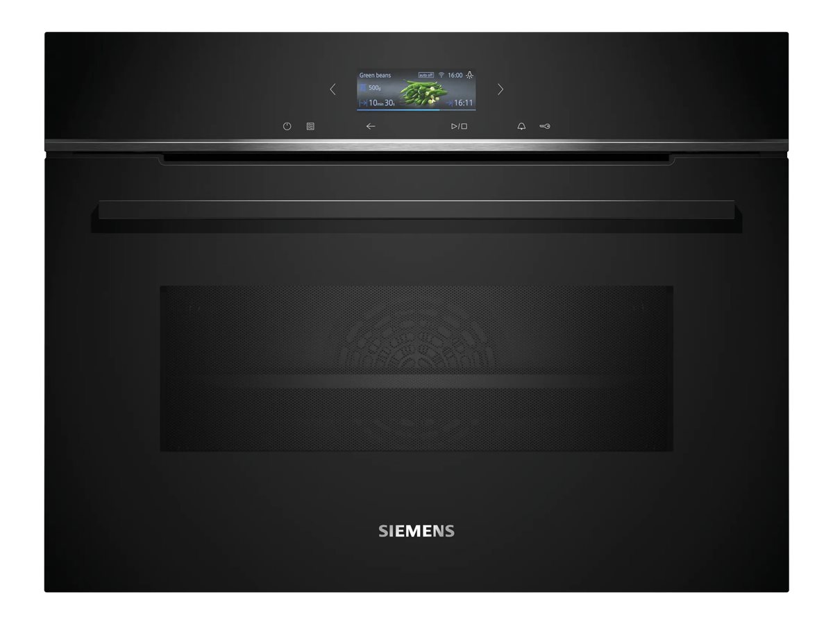 Siemens iQ700 Sort Kombinationsovn 45liter Kombinationsovn