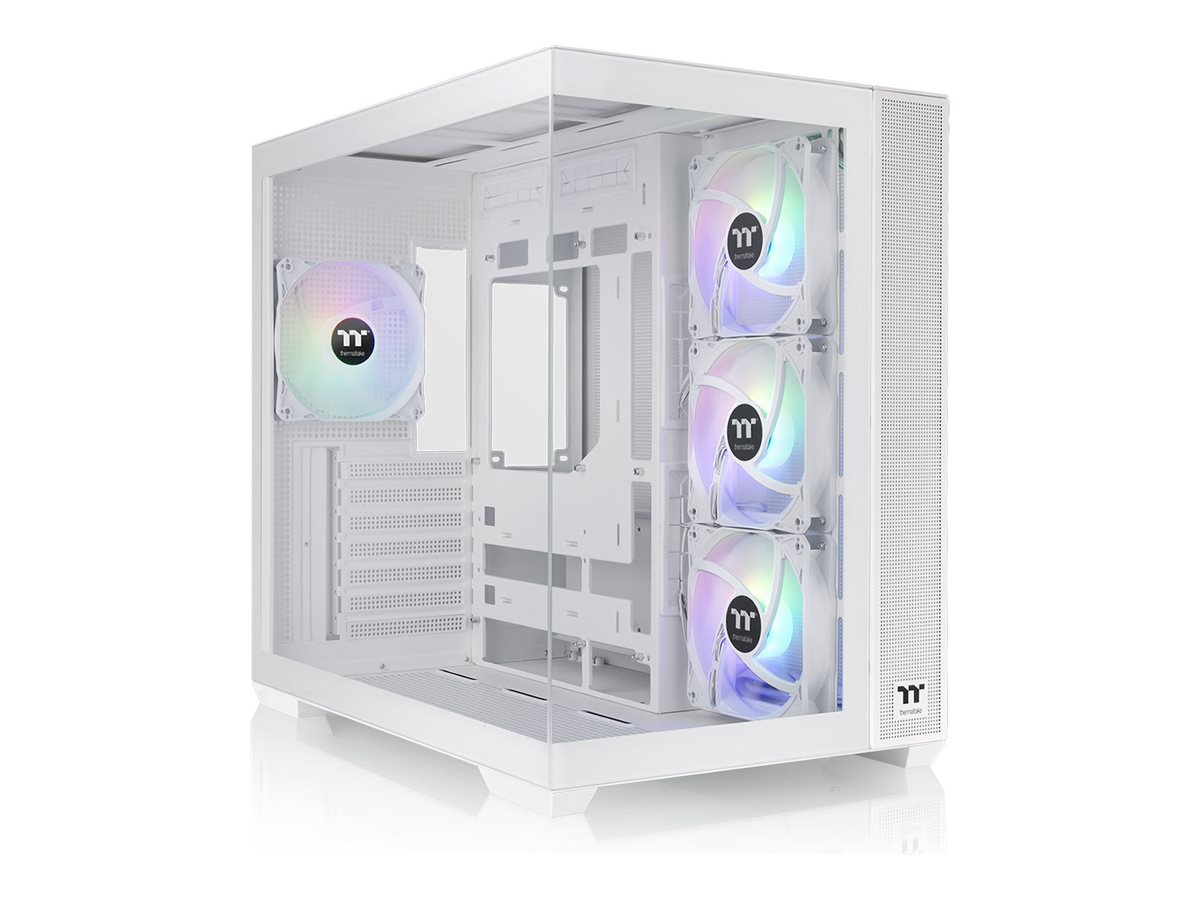 THERMALTAKE ATX midi-tower kabinet CA-1Z2-00M6WN-00 - Hvid, hærdet glas