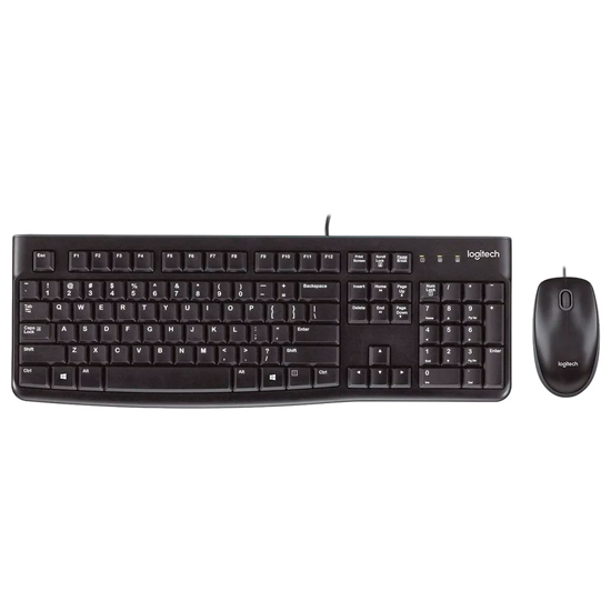 Logitech Desktop MK120 Tastatur og mus-sæt Kabling Nordisk Mus/Tastatur Bundle - GEEKD.dk