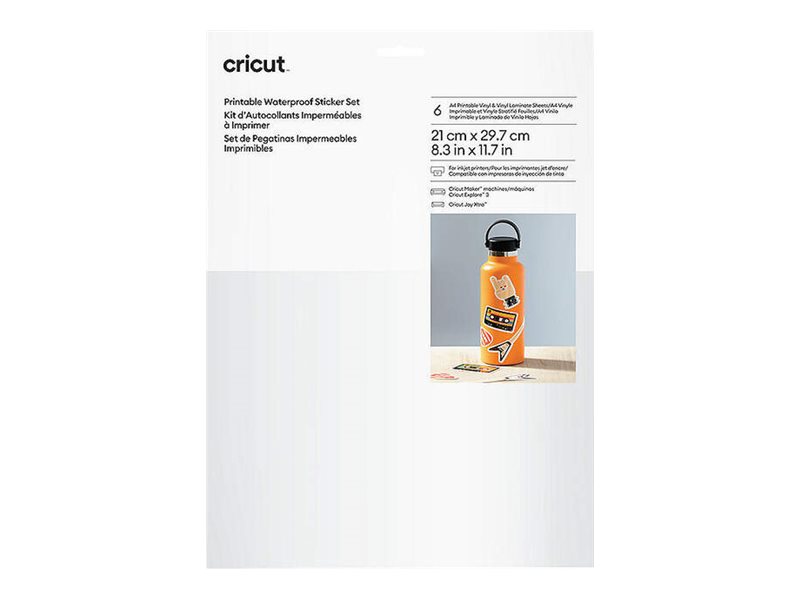 Cricut Printable Waterproof Sticker Set - Klæbende dekorationssæt