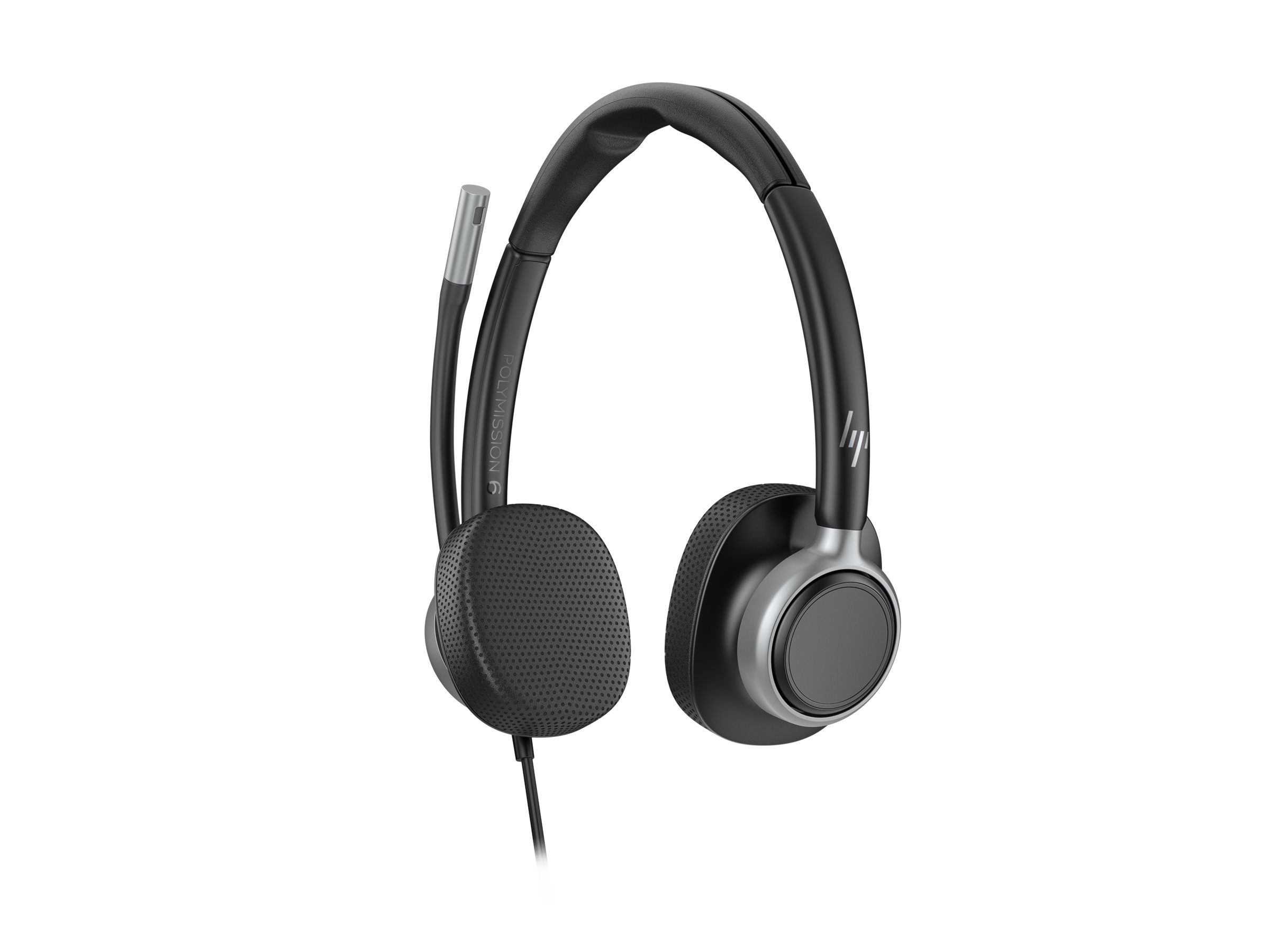 HP Poly Mission 625 Stereo USB Wired Kablet Kablet Høretelefoner Sort billede