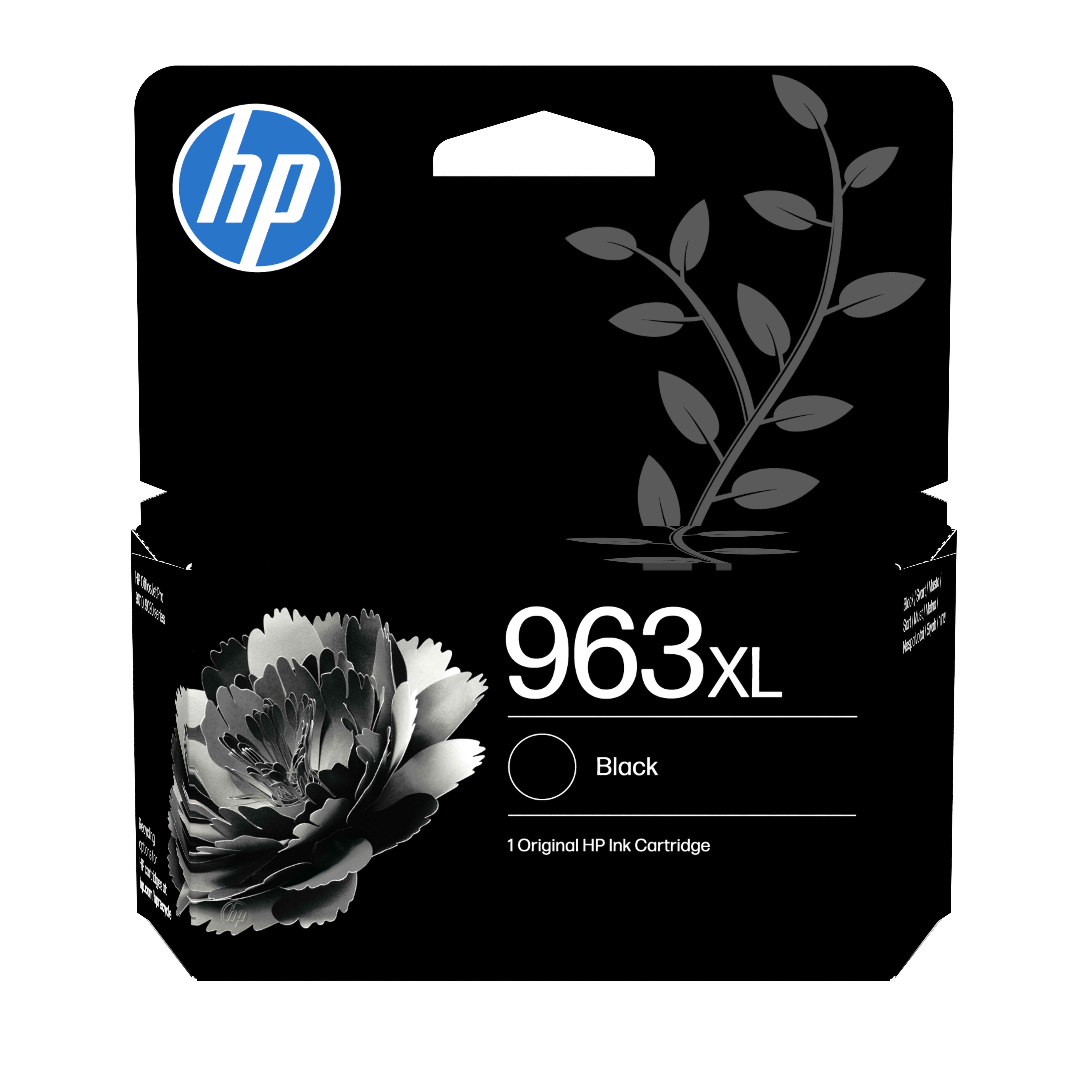HP 963XL High Yield Black Original Sort 2000 sider Blæk