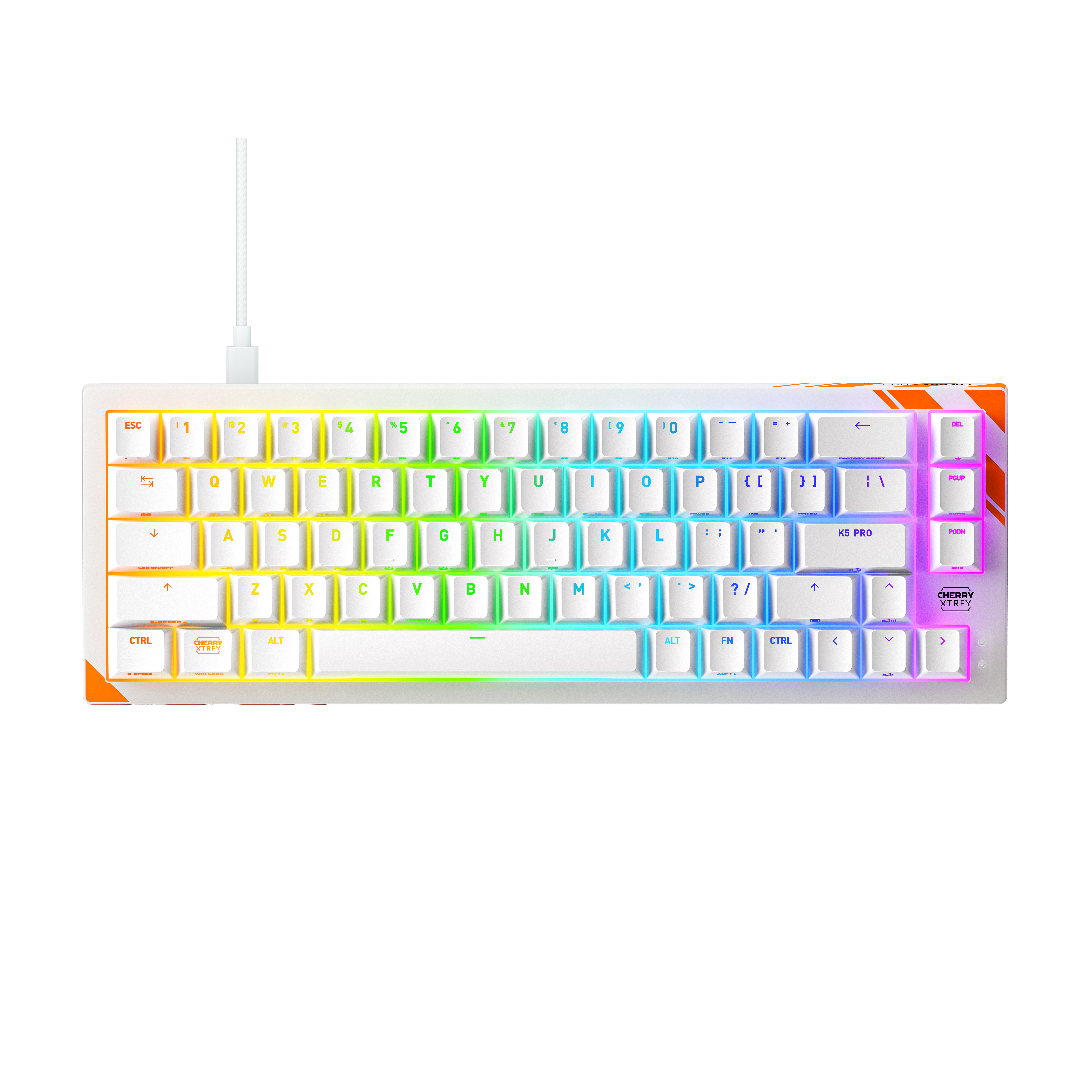 CHERRY K5 PRO TMR COMPACT Tastatur Mekanisk RGB Kablet US engelsk