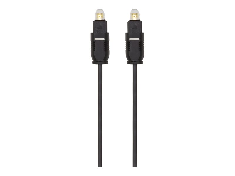LogiLink Toslink - Toslink, 0.5m, Toslink, Hanstik, Toslink, Hanstik, 0,5 m, Sort