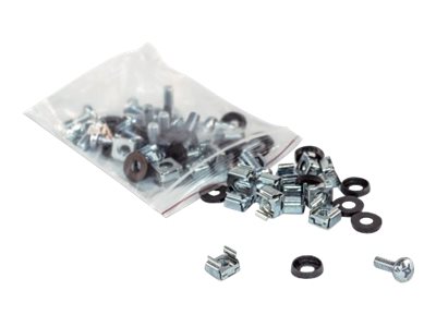 Intellinet Cage Nut Set, 100 pieces Rack skruer, møtrikke og pakningsskiver
