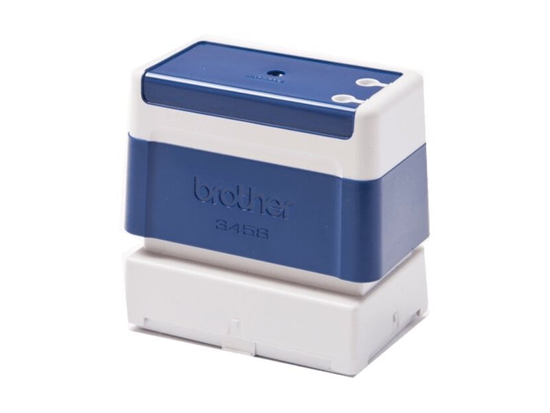Brother 3458 Stempel 34 x 58 mm Blå