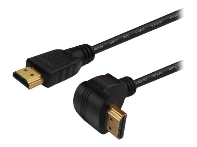 SAVIO CL-04 HDMI-kabel med Ethernet 1.5m Sort