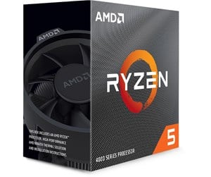 AMD Ryzen 5 4500 Wraith Stealth CPU - 6 kerner - 3.6 GHz - AMD AM4 - AMD Boxed (med køler)