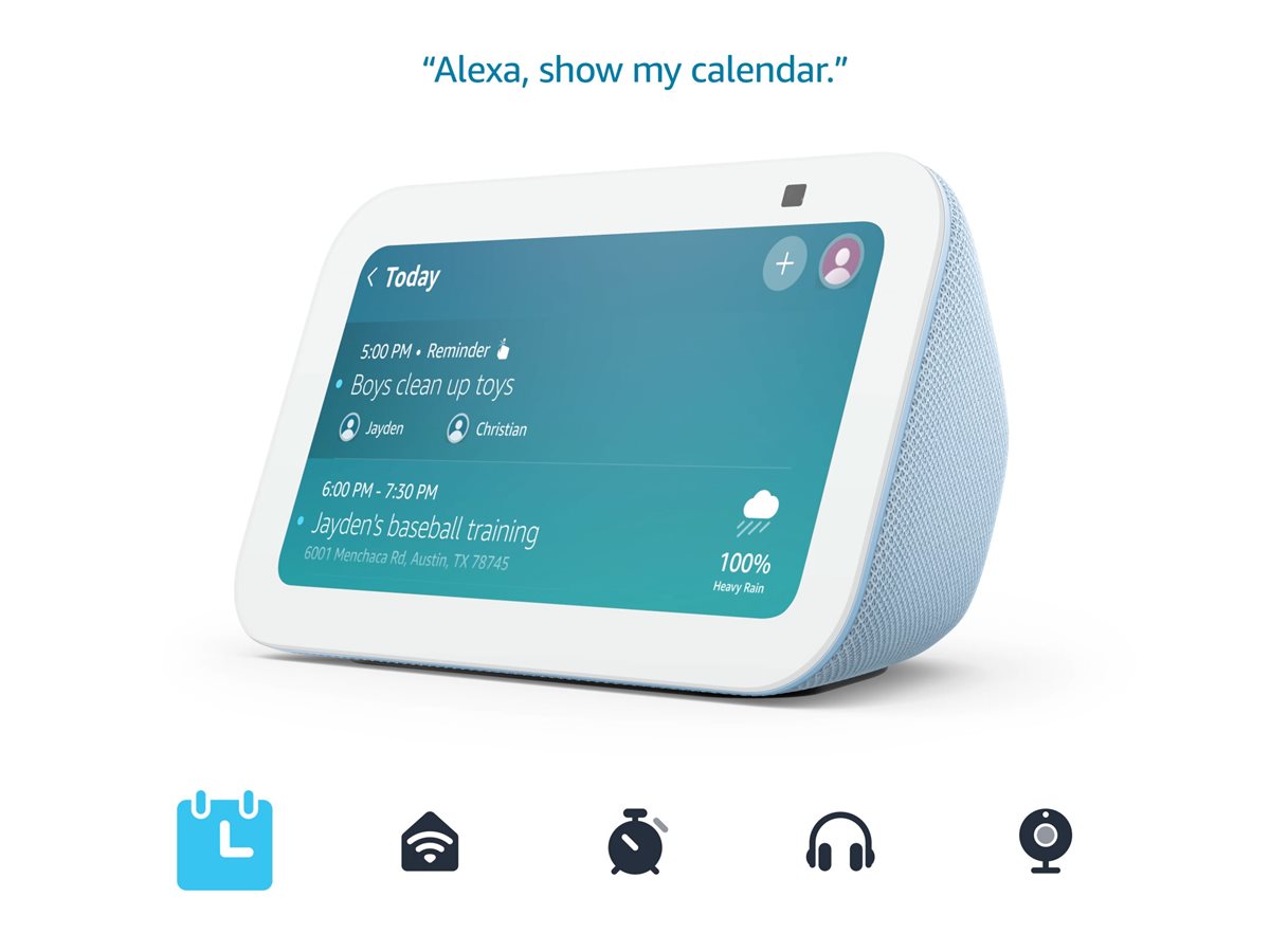 Amazon - Echo Show 5 (3rd Gen) - Smart Display With Alexa Cloud Blue