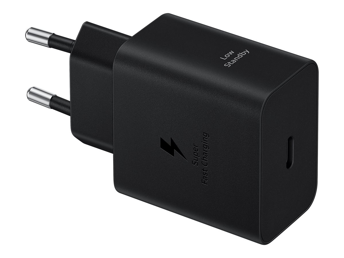 Samsung EP-T4511 - Strømforsyningsadapter - 45 Watt - 3 A - SFC 2.0, PD 3.0 (USB-C) - på kabel: USB-C - sort