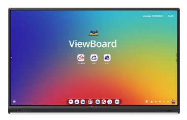 Viewsonic IFP7553, 189,2 cm (74.5), 1650,24 x 928,26 mm, 450 cd/m², 1,07 milliarder farver, 3840 x 2160 pixel, 4K Ultra HD