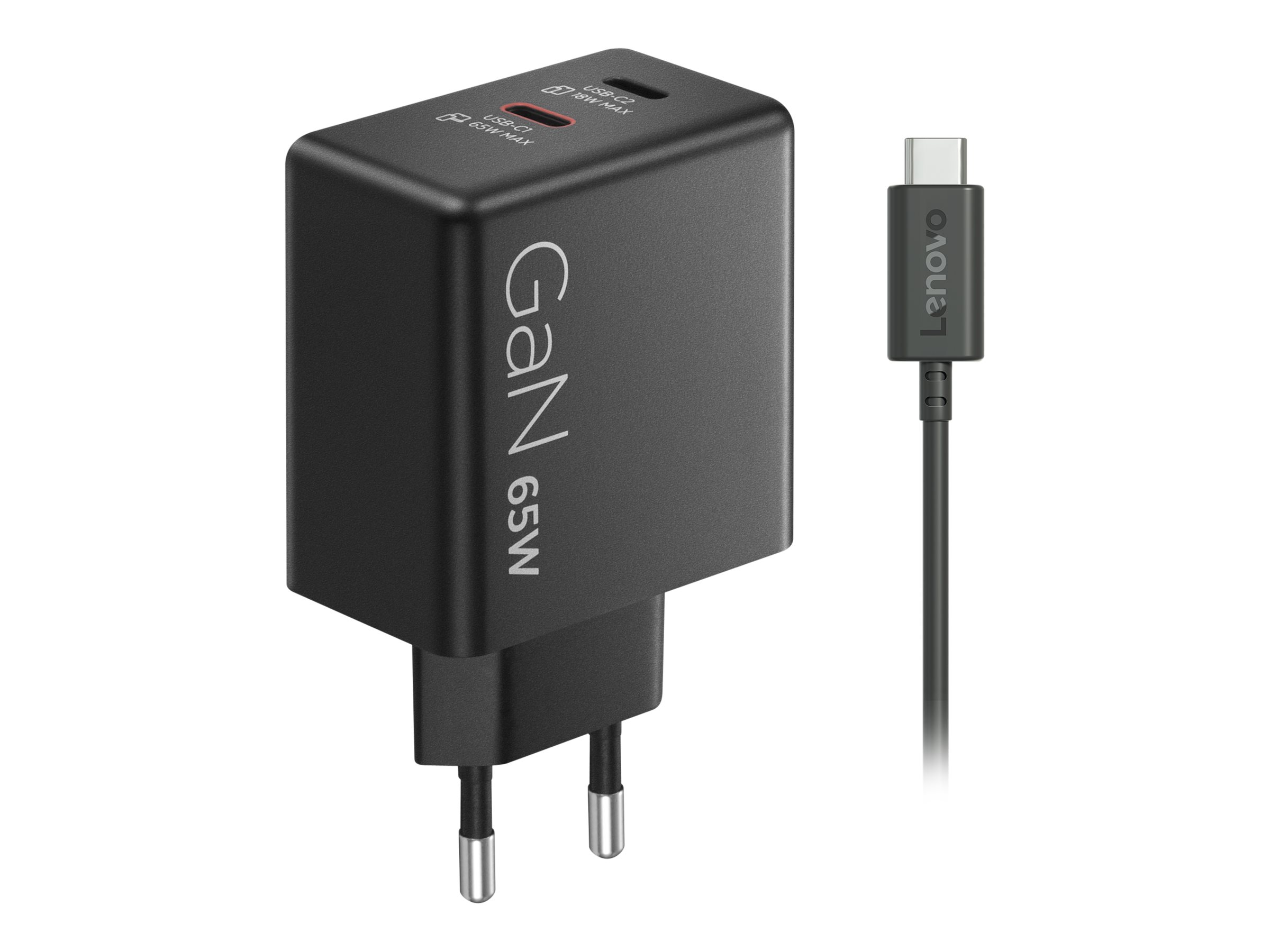Lenovo Dual - power adapter - GaN - 65 Watt