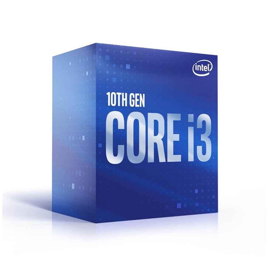Intel Core i3-10105 Comet Lake CPU - 4 kerner - 3.7 GHz - Intel LGA1200 - Intel Boxed (med køler)