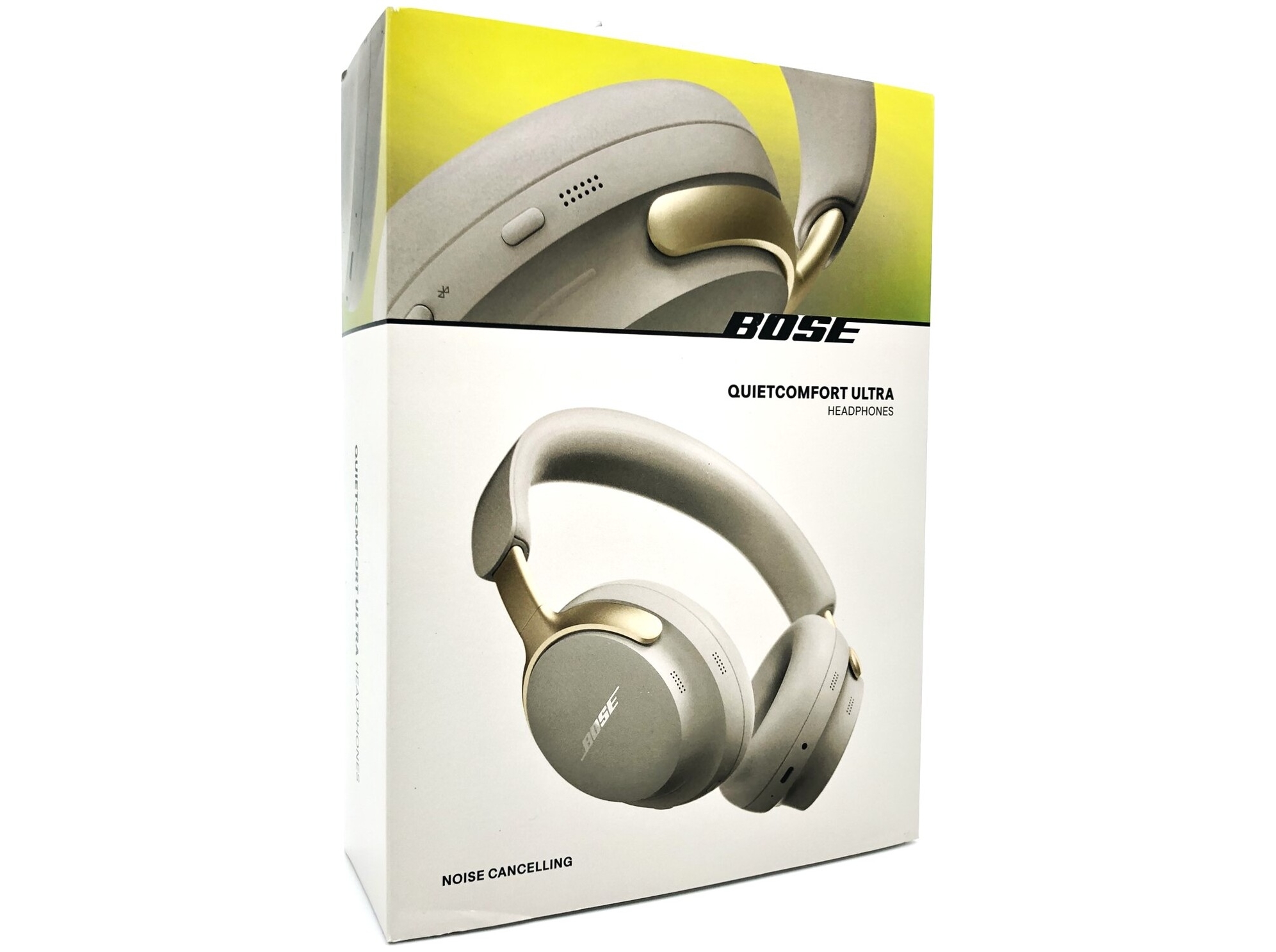 Bose QuietComfort Ultra - Hovedtelefoner med mik. - fuld størrelse - Bluetooth - kablet, trådløs - aktiv støjfjerning - 3,5 mm jackstik - sandsten