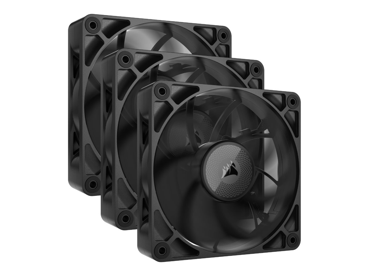 Corsair iCUE LINK RX120 MAX (3-pack starter kit) - Kabinet køler - 120mm - Sort - 36 dBA